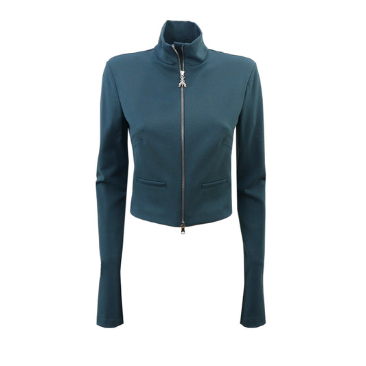 GIACCA CROPPED VERDE