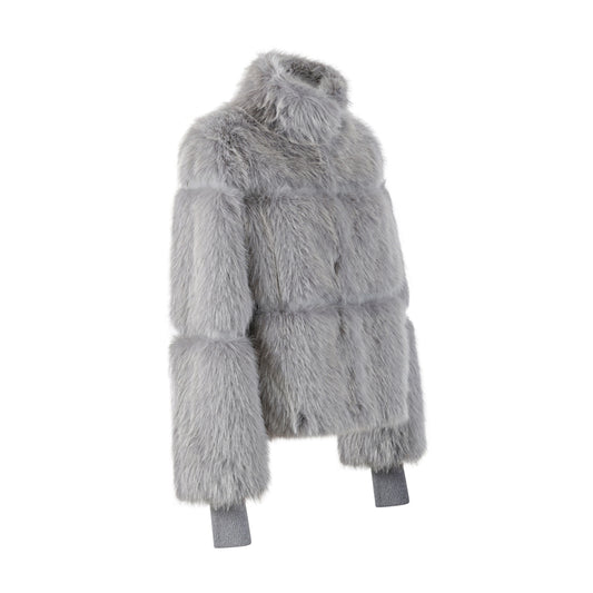 GIUBBOTTO FLUFFY GRIGIO