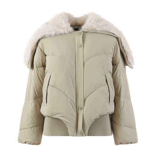 BOMBER OVERSIZE BEIGE