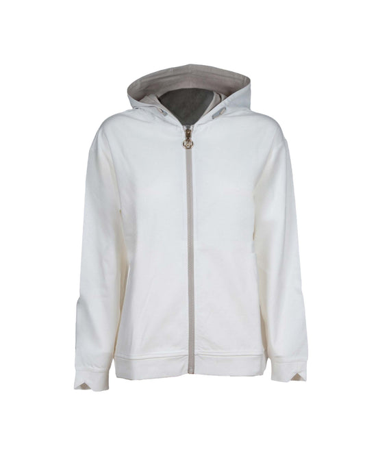FELPA TAMIKO BIANCA E BEIGE