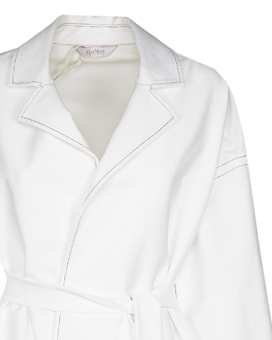 GIACCA VISONE DENIM BIANCO
