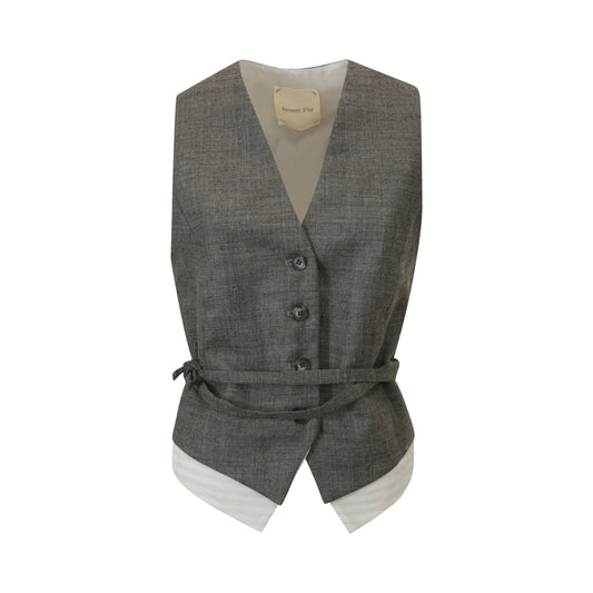 GILET TECLA GRIGIO