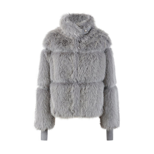 GIUBBOTTO FLUFFY GRIGIO