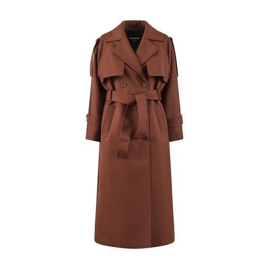 TRENCH MARRONE