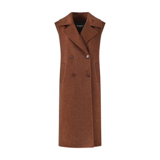 CAPPOTTO SMANICATA MARRONE