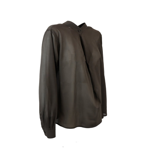 BLUSA URLO MARRONE