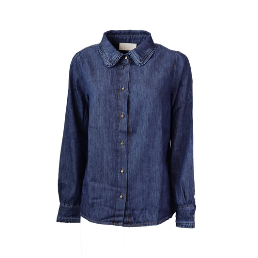 CAMICIA BUSSOLA IN DENIM BLU JEANS