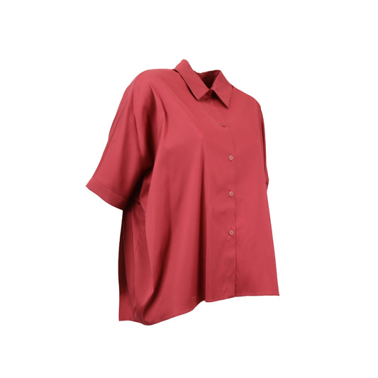 CAMICIA PITTURA ROSSO GERANIO