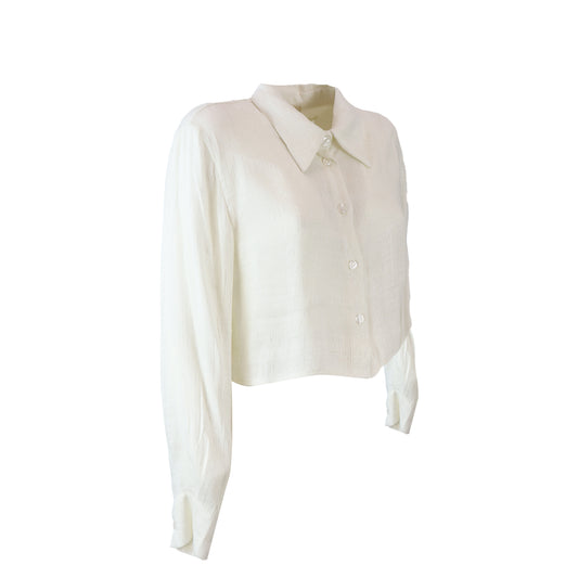 CAMICIA CROP BIANCA