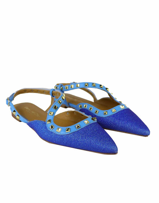 BALLERINE GLITTER AZZURRE